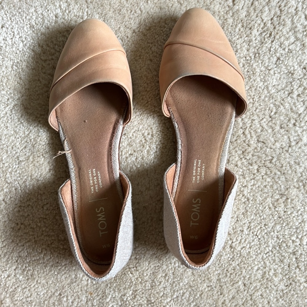 TOMS Jutti D’Orsay Flat - Leather